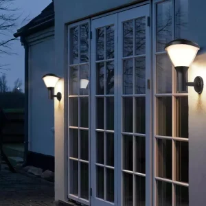5V 4.5W Solar Powered LED Yard Fence Deck Wall Light Cylinder Aluminum Base IP65 Waterproof 2 Year Warranty