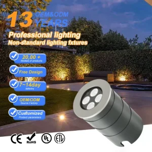 5W 10W 12W LED Underground Buried Lights IP67 Waterproof 304 Stainless Steel Cree Landscape Inground Lamp Outdoor Ra80