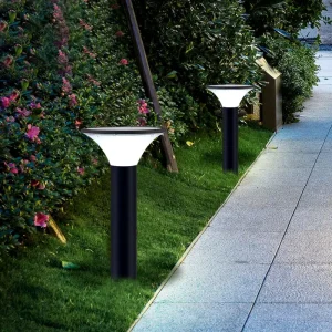 5W 3 CCT Color Temperature Adjustable Pillar or Spike Installation Outdoor Waterproof Lawn Solar Led Garden Light