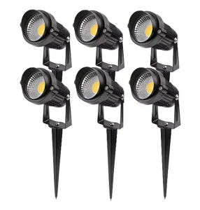 5W 7W 220V LED Landscape Lights Low Voltage AC DC 12V Outdoor Waterproof Lawn Lights with Spike Stand