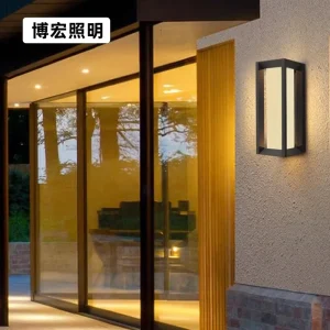 5W AC Powered Aluminum Solar LED Wall Lamp IP65 Waterproof Outdoor Porch Sconce Lighting Garden
