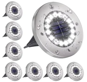 5W Garden Solar Power LED Buried Underground Light Solar Energy Inground Foot Spike Lamp Stainless Steel Night Light