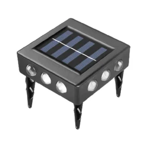 5W IP65 Garden Wall Lamp 10-16 LED Waterproof Four-sided Solar Light Outside Solar Front Gate Door Light House Light Gargen Lamp