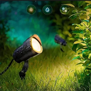 5W Low Voltage Landscape Lights Outdoor 85 265V DC LED Landscape Lighting 3000K Warm White Waterproof Garden Spotlights