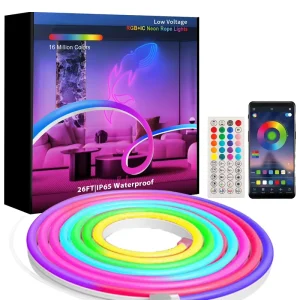 5m 16ft Flexible Neon Tube Strip Light 12V 24V Smd Rgb RGBIC Digital Waterproof Colored Neon Lights