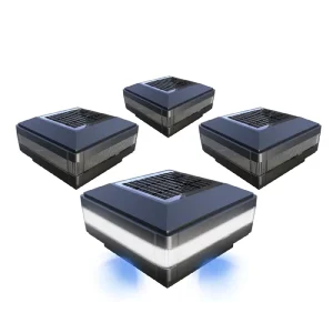 5×5 6×6 IP66 Solar Post Cap Light for Wooden Fence Deck Patio Outdoor Pillar Column Caps Daylight LED