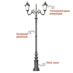 6 7 8 9 Meter Solar Street Lamp Pole with One Two Arm Solar Lights Outdoor Street Lighting Pole