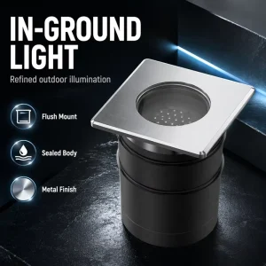 6 8W LED Underground Light IP68 IK08 304 Stainless Steel DC24V AC85 265V 1700K 6500K Outdoor Garden Deck Step