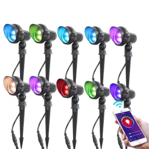 6 Led Solar Garden Light Wired Explosive White Colour Art Waterfall Dmx Inground Led Lawn Light for Garden