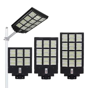 600W-1000W All in One Solar Street Light with Monocrystalline Panel IP65 Waterproof ABS LED Lamp for Road Parking Lot Lighting