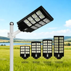 600W 800W 1000W 1200W Solar Street Light All in One LED Solar Street Light Outdoor IP65 Waterproof For Road Garden Lighting