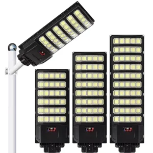 600W/800W/1000W Integrated Solar DC LED Street Lighting Lamp – Monocrystalline Silicon Battery, IP65 Waterproof ABS, Outdoor Garden