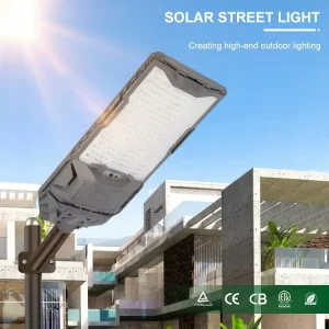 600W LED Solar Street Light LiFePO4 Battery Aluminum IP67 Waterproof for Coastal Desert Mountain Road Lighting