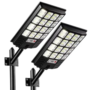 600W Outdoor Solar Street Light with Motion Sensor, Waterproof Garden Light
