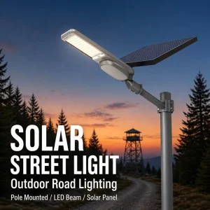 600W Solar Street Light Remote Control Charge Time 4-6 Hours Save Engey LED Streetlight