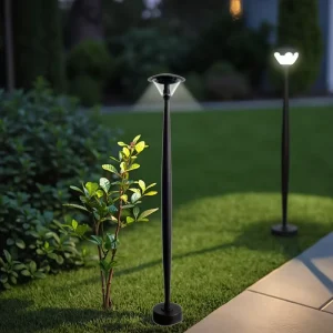 6061 Aluminum Alloy LED Path Light with Steel Base Waterproof IP65 Lawn Lights for Villa Outdoor Landscape 12V