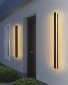 60CM/80CM/1M/1.2M Waterproof Outdoor Acrylic Iron LED Wall Lamp
