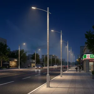 60W All in One IP66 Monocrystalline Solar Street Light for Road with 12 Rainy Days Backup High Efficiency LED 3 Year Warranty