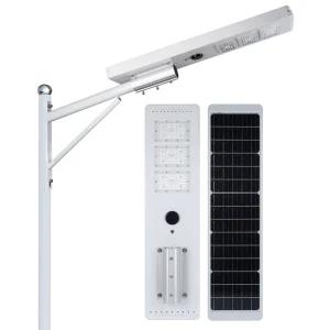 60W IP66 Highway Solar Street Light 7200LM Outdoor LED 144Wh Battery Waterproof
