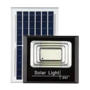 60W Solar LED Flood Lights Outdoor Energy Saving Street Light IP65 Rating Dimmable 120 Beam Angle LiFePO4 Battery CE