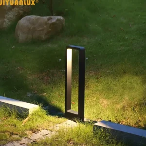 60cm 80cm Waterproof Solar Garden Light Landscape Pathway Highlight Modern LED Bollard Post Light Outdoor LED Lawn Light