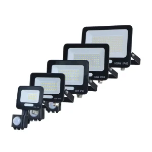 6500k Motion Sensor Floodlights Outdoor Cold White 20w 30w 50w 100w 150w 200w 300w LED Flood Light