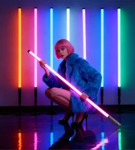 6Pack MOOD1 PRO Smart APP Control RGB LED Tube Light Bar Recharge Light Stick CRI 95 IP33 Dimmable DJ Party Events Stage