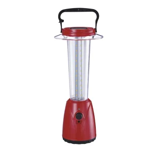 6V 4.5Ah Lead Battery Rechargeable Camping Lamp with Top Solar Panel and Handle for Outdoor and Home Use