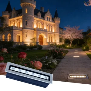 6W 9W Led Outdoor Modern Garden Underground Burial Light with High Power Tempered Glass for Garden Pathways Waterproof
