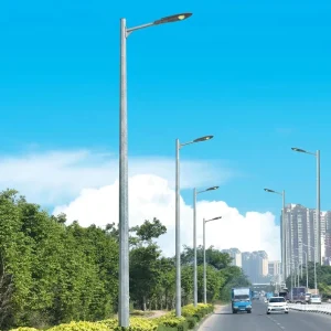 6m 9m 12m 20ft 25ft 30ft Octagonal Steel Hot Dip Galvanized Powder Coated Road Street Light Poles 200km h Wind 10 Year