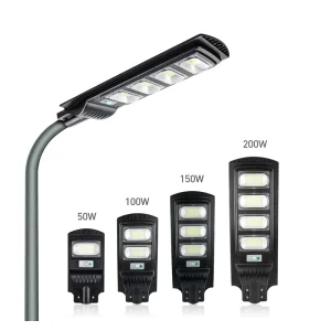 6m Pole Auto Dimming 60w 100w 150w 200w 300w Solar LED Street Light Solar Integrated Street Lamp
