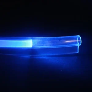 6mm LED Fiber Optic Tube with Wide Skirt Plastic Material IP68 Waterproof for Car Interior Decoration