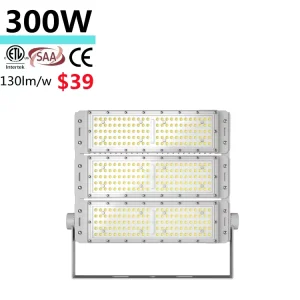 7 Year Warranty ETL SAA CE Tunnel led Light Ip66 50w 100w 200W 300W 100 277v 347v 130lm w 170lm w rotate Module Led Flood Light