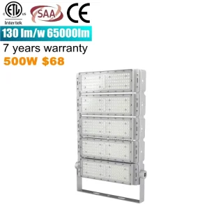 7 year warranty 400w 500w 600w High Mast Stadium Led Flood Light IP66 130lm w 170lm w Shenzhen outdoor module floodlight factory