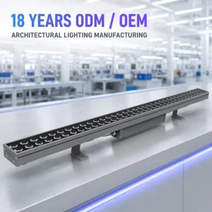 72W 96W High-Power LED Wall Washer IP68 Anti-Salt Spray Outdoor Linear Light Bridge Pier City Landmark Project