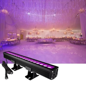 75W Purple LED Wall Wash Light DMX512 Bar for Wedding Party and Building Lighting