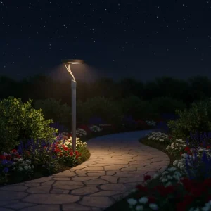 77W IP66 AC100-277V Waterproof Outdoor Garden Street Road Parking Lot Smart Control LED Area Light Post Top Light