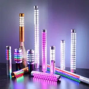 7Color Rechargeable LED Strobe Baton Flash Stick Electronic Sparkler Champagne Bottle Service Sparklers for Bar Club Party Decor