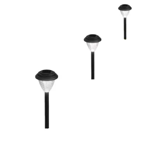 8 Packs IP65 Waterproof Rechargeable LED Solar Lawn Spike Landscape Lights Garden Decoration Outdoor Plastic CE Certified AAA