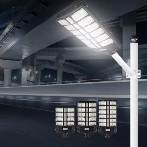 800W 900W 1200W ABS Human Sensor All in One Solar Street Lamp High Quality Lamp Housing Integrated Panel Solar Street Light