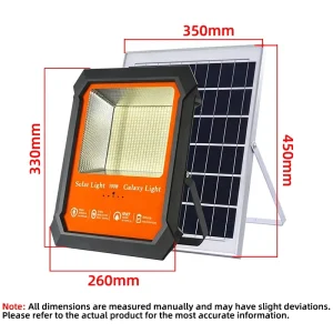 800W Solar Wall Light Human Motion Sensor Remote Control High Definition Tempered Glass Protection for Outdoor Courtyard