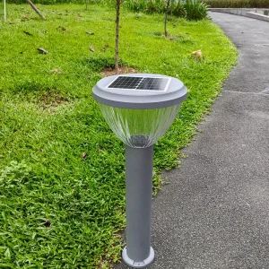 80CM Aluminum Body Pathway Solar LED Bollard Light Outdoor IP65 Waterproof 3 Temperature Rechargeable 360 Beam Garden Lighting