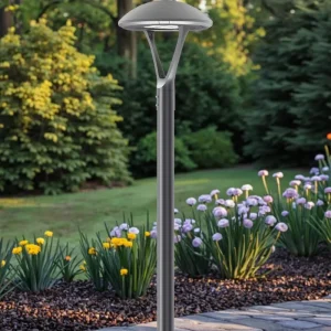80W Tool-free IP66 AC LED Post-top Light for Road Use with Smart Control and 5-Year Warranty