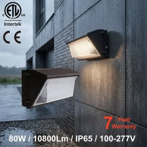 80w Outdoor Wall Lights for Garden Decorations with Automatic Dusk to dawn Farmhouse Exterior Lighting