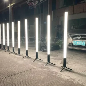 8pcs RGB/RGBW LED Battery Tube Fresnel Lights for Stage Film Bar and DJ Use