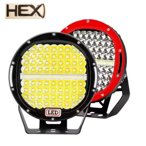 9 Inch 408W LED Work Light Headlamp 6000K Spot Flood Combo Beam Off Road 4WD 4X4 Fog Driving Lamp for Jeep Wrangler Pickup Truck