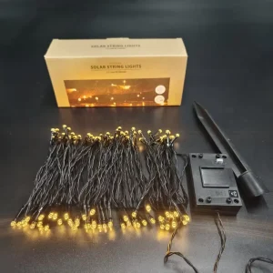 9.9m 100 Led String Lights Waterproof Christmas Tree Garland Home Garden Party Outdoor Holiday Decoration Solar String Lights