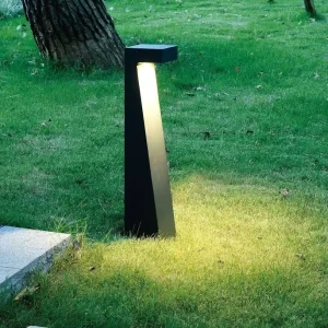 90-260V 10W 3000K IP65 Aluminum LED Landscape Bollard Pathway Pillar Light
