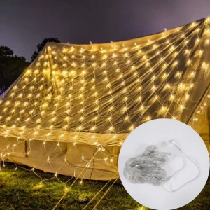 96 LEDS Waterproof Connectable Net Mesh Fairy String Light Outdoor Tree Wedding Party Wall Backyard Christmas Lawn Decoration