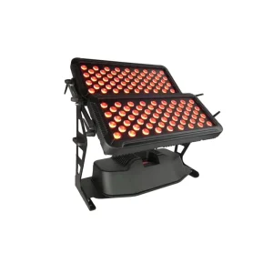 96PCS 72PCS 10W RGBW IP65 Waterproof Outdoor DMX512 Sound-Activated Color-Changing Dimmable LED Flood Wall Washer Light